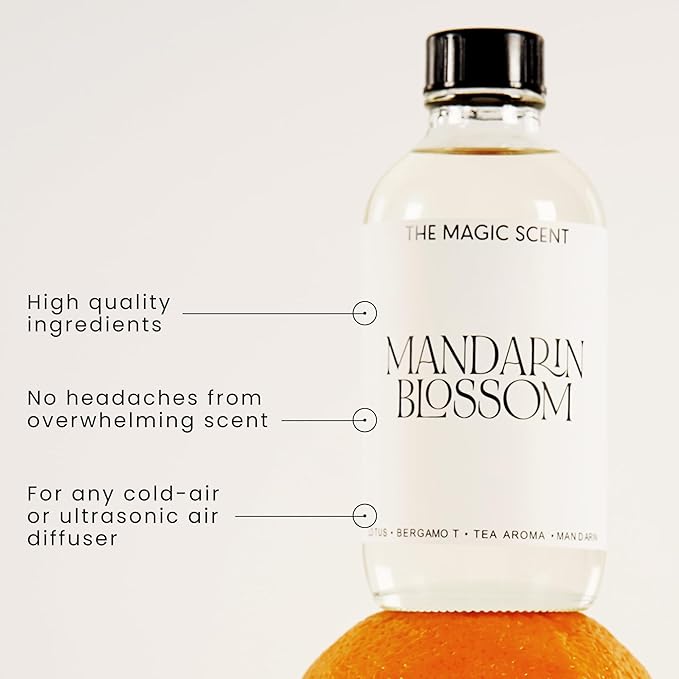 Mandarin Blossom Diffuser Oil - Hotel & Home Luxury Scents Inspired by St. Regis Hotel, Maldives - Diffuser Oil Scents for Home Designed for Use in All Diffusers - 8.5 fl oz, 250 mL