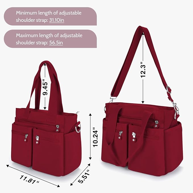 Tote Bag for Women Canvas Handbags for Woman Crossbody Bags with Multiple Pockets