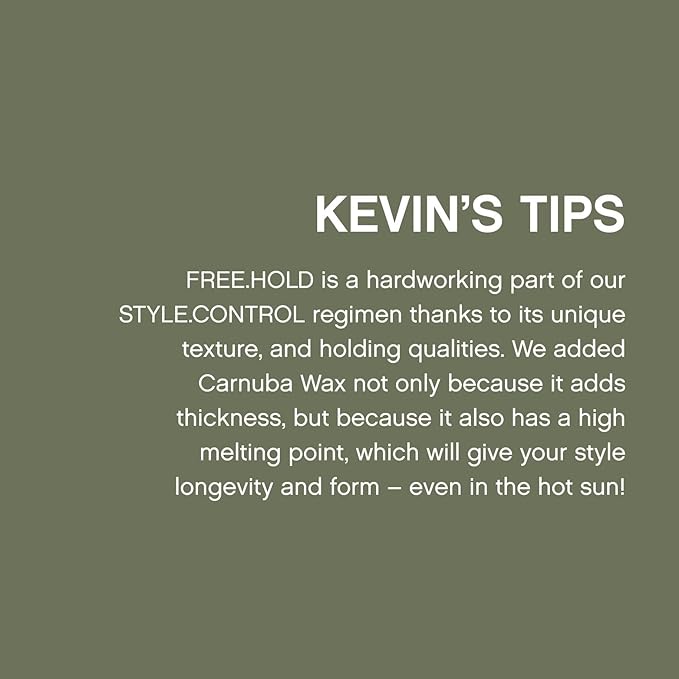 KEVIN.MURPHY FREE.HOLD - Hair Styling Paste - For All Types - Medium Hold - Hair Breakage Prevention - Styling Product - Paraben Free Hair Care - 100 g / 3.5 oz