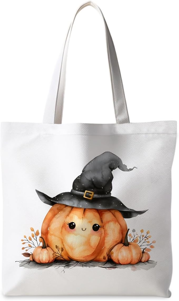 Halloween Tote Bag, Halloween Gifts for Women, Horror Tote Bag, Reusable Grocery Bags Shopping Bags