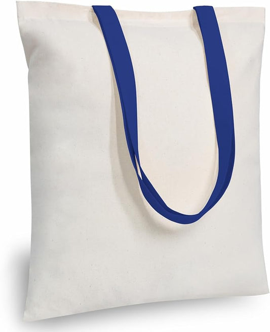 TOPDesign 24-Pack Economical 16"x15" Cotton Tote Bag, Lightweight Medium Reusable Grocery Shopping Cloth Bags, Suitable for DIY, Advertising, Promotion, Gift, Activity