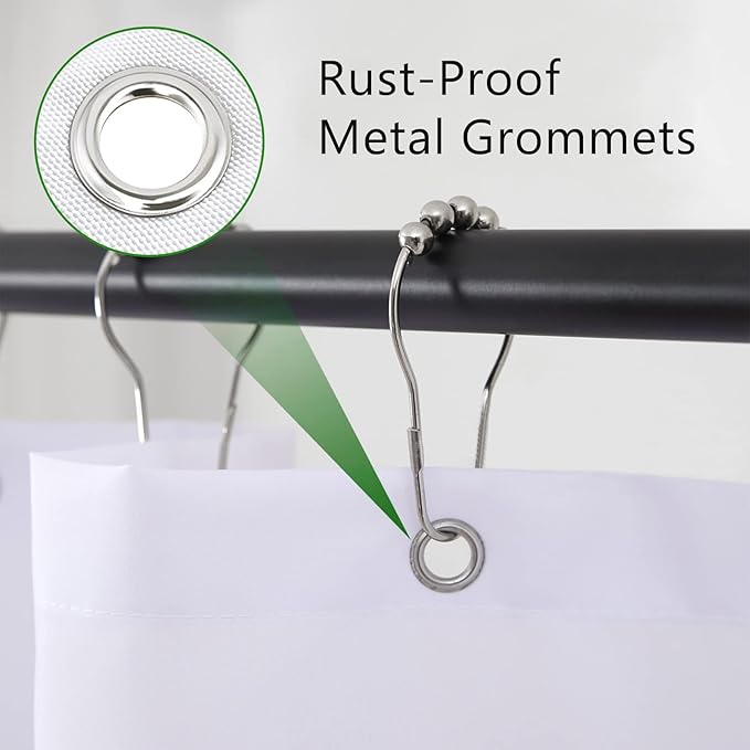 Brown Boho Mid Century Shower Curtain 60Wx72H Abstract Gold Leaves Plant Modern Sun Minimalist Geometric Arch Art Line Bathroom Decor Neutral Bath Curtain Fabric Polyester 12 Pack Hooks