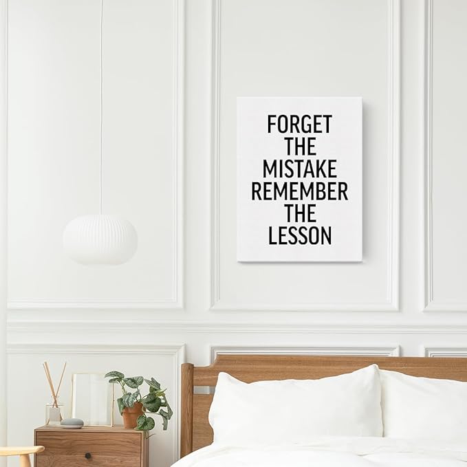 Motivational Canvas Wall Art Framed Encouragement Gifts for Women Men Paintings Canvas Prints Positive Poster for Home Office Parlour Living Room Kitchen Bedroom Wall Decor Artwork Decorative