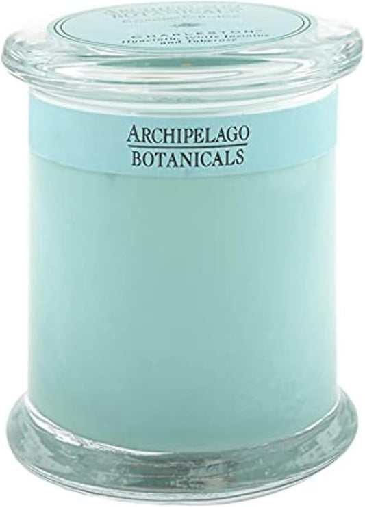 Archipelago Botanicals Charleston Glass Jar Candle, Jasmine, Tuberose and Hyacinth Scent, Lead-Free Candle Wicks, Burns Approx. 60 Hours (8.6 oz)