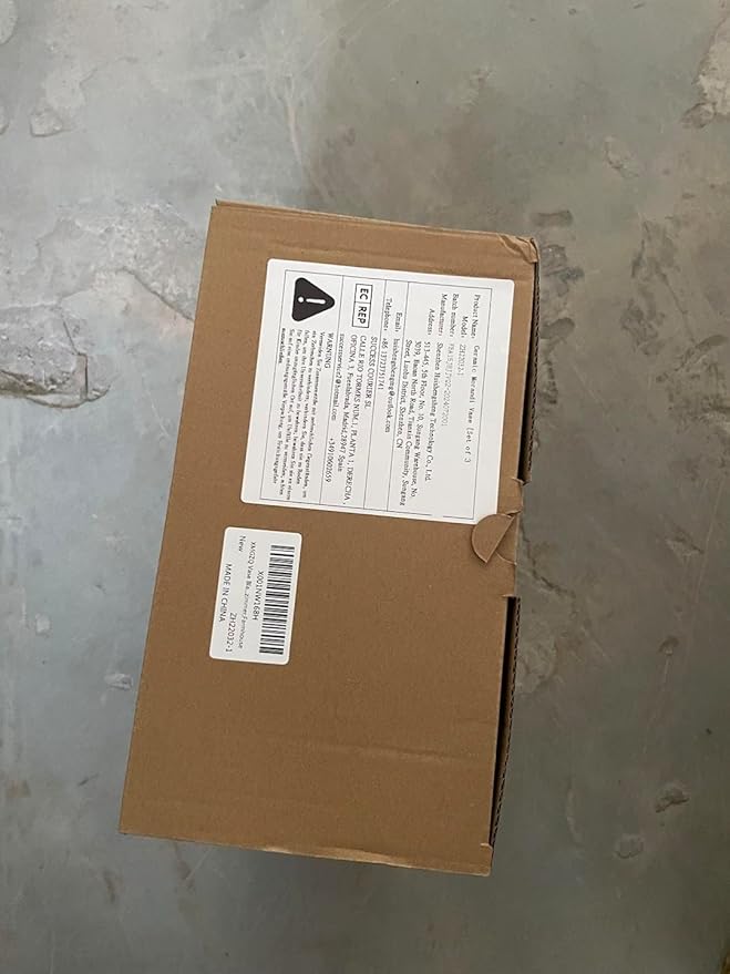 Ceramic Vase Set of 3, Small Flower Vases for Rustic Home Decor, Modern Farmhouse, Living Room, Shelf, Table, Bookshelf, Mantel and Entryway - Yellow, Orange, Blue (A)