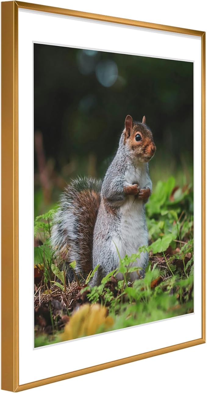 Golden State Art 18x24 Picture Frame 3 Pack - Aluminum Frames with 16x20 Removable Mats & Real Glass, Display 18x24 Posters or 16x20 Photos - Bronze Gallery Wall Frames for Home Office Decor