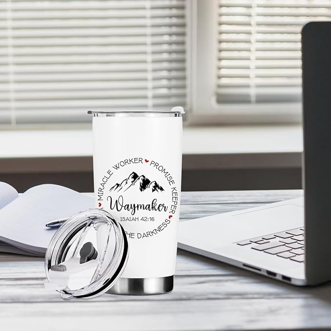 Christian Gifts for Women Her Tumbler, Inspirational Bible Verse Scripture Gifts Birthday Christmas, Faith Religious Coffee Mug Stainless Steel Vacuum Insulated Double Wall Travel Cup with Lid，20oz