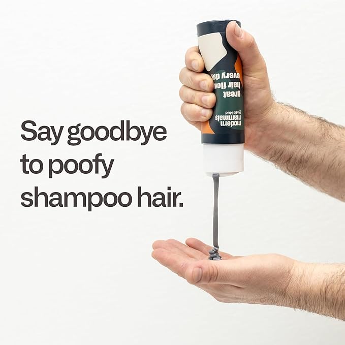 Modern Mammals Men's Shampoo Alternative I Sulfate Free CoWash I Enhances Natural Hair Volume I Lather Free, Cleansing, Hydrating, Replaces Conditioner, 2 in 1, I Barber Recommended I 8oz bottle