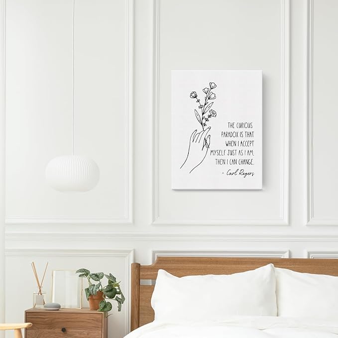 Therapy Office Decor Inspirational Canvas Wall Art Framed Mental Health Gifts Paintings Canvas Prints Poster for Home Counselor Office Treatment Psychology Room Wall Decor Artwork Decorative