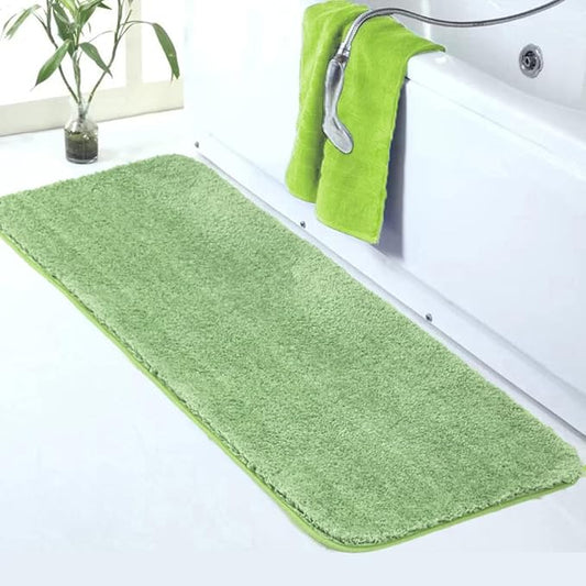Walensee Large Bathroom Rug (24 x 60, Sage Green) Extra Soft and Absorbent Shaggy Bath Mat Machine Washable Microfiber Non Slip Luxury Floor Mat