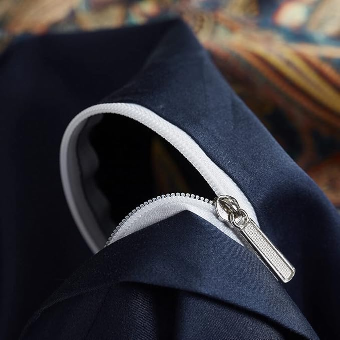 Cupocupa Duvet Cover King Size Set Boho Floral Pattern King Duvet Cover Set for King Size Bed Vintage Soft Bedding Leaf Print Paisley Duvet Cover with Pillowcases