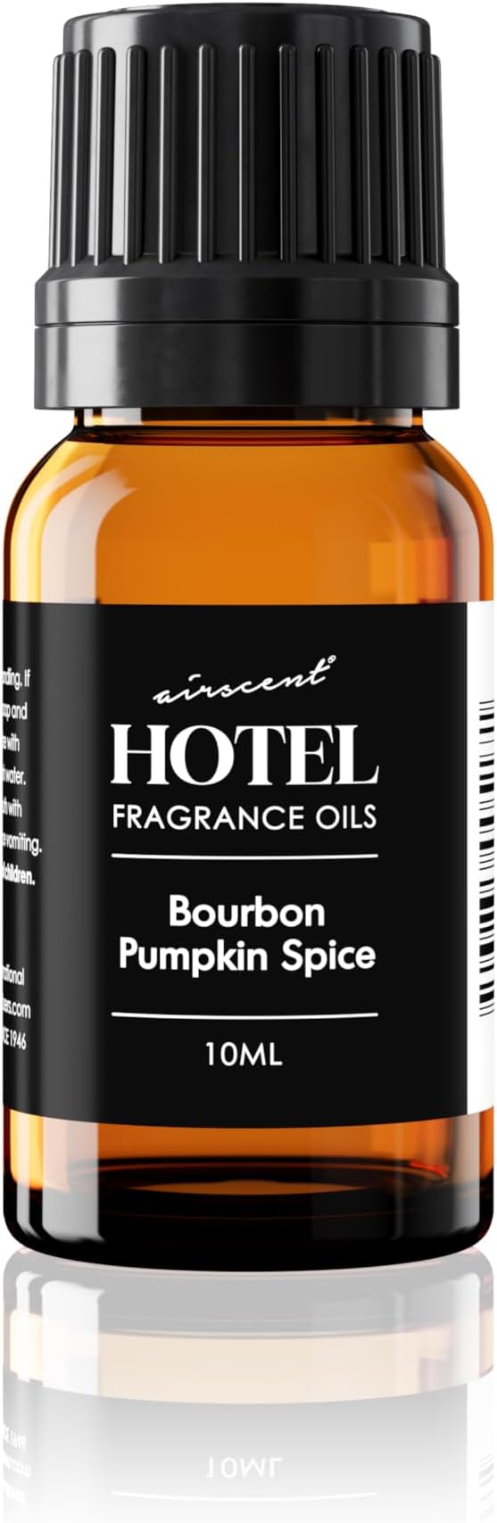 AirScent Bourbon Pumpkin Spice Holiday Diffuser Oil - Premium Holiday Fragrance Oil for Ultrasonic and Waterless Diffusers and Crafting - 10ml, .34 fl oz Glass Dropper Bottle
