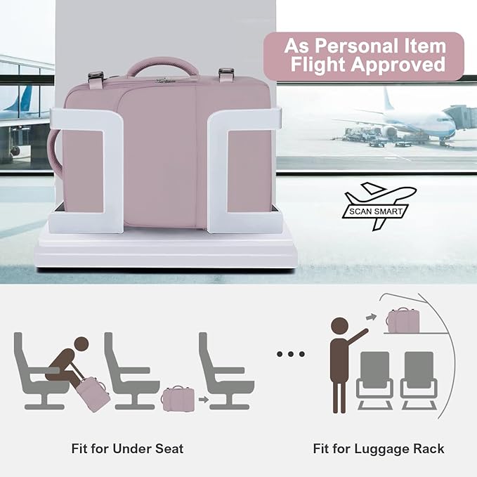 Travel laptop Backpack for Women, Personal Item Size Flight Approved, 16 Inch Laptop Bag with Multi-Pockets, College Computer Bag, Waterproof Carry On Backpack Casual Daypack Backpack