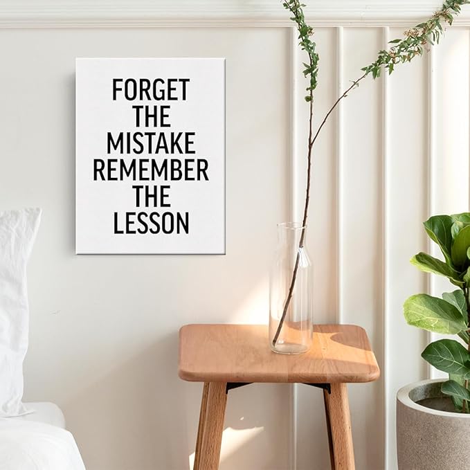 Motivational Canvas Wall Art Framed Encouragement Gifts for Women Men Paintings Canvas Prints Positive Poster for Home Office Parlour Living Room Kitchen Bedroom Wall Decor Artwork Decorative