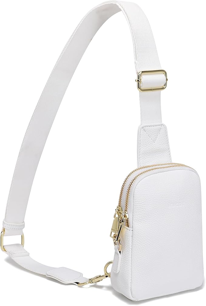 INICAT Travel Small Sling Bag Leather Crossbody Bags for Women Fanny Packs Cross Body Bag for Woman Cross Body Purses