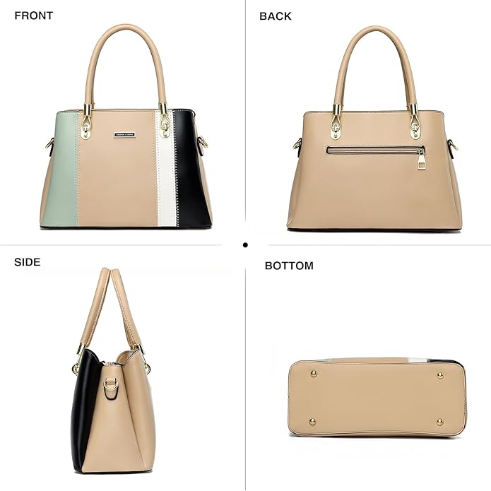 KURGOOL Women Purses and Handbags Top Handle Satchel Shoulder Bags Messenger Tote Bag for Ladie