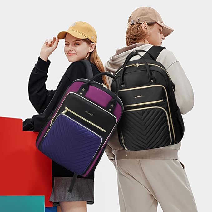 LOVEVOOK Laptop Backpack for Women 15.6 inch Large Capacity Travel Backpack for Work Business