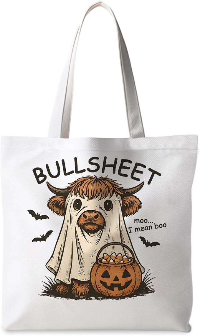 Halloween Tote Bag, Halloween Gifts for Women, Horror Tote Bag, Reusable Grocery Bags Shopping Bags