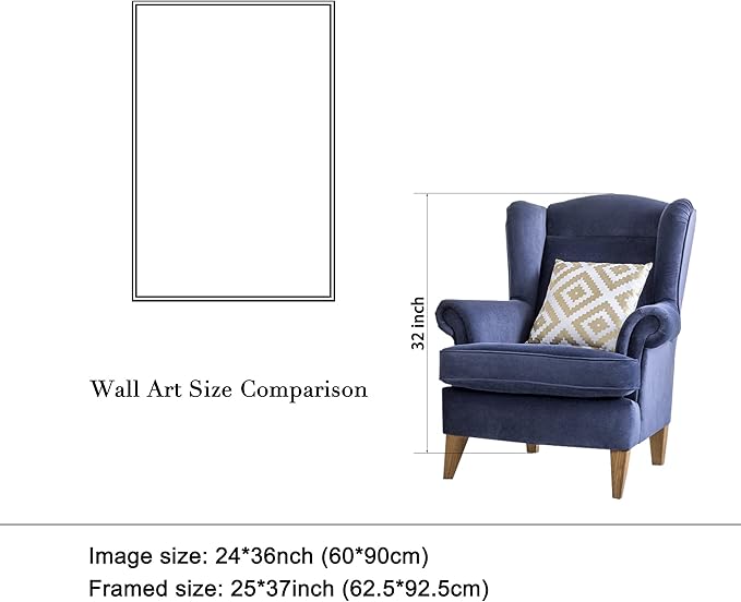 Wieco Art Framed Art Flying Skirt Modern Artwork Abstract Dancing People Oil Paintings on Canvas Wall Art for Home Decorations Wall Decor Stretched with Black Frame