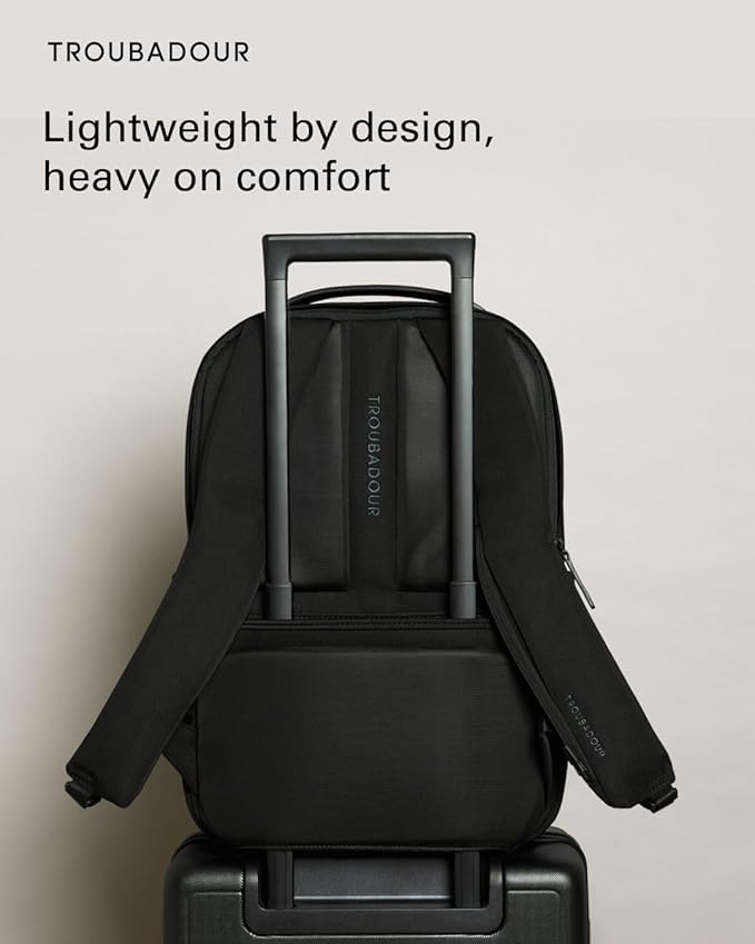 Troubadour Apex 3.0-22L Premium Laptop Backpack - Ergonomic & Water Resistant - Designed for Work and Travel - Basalt