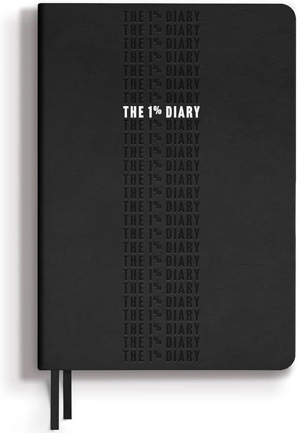 One Percent Diary by Steven Bartlett – Featured On The Diary of a CEO Podcast – Guided Wellness Journal for Men and Women – 90-Day Motivational and Reflection Daily Journal