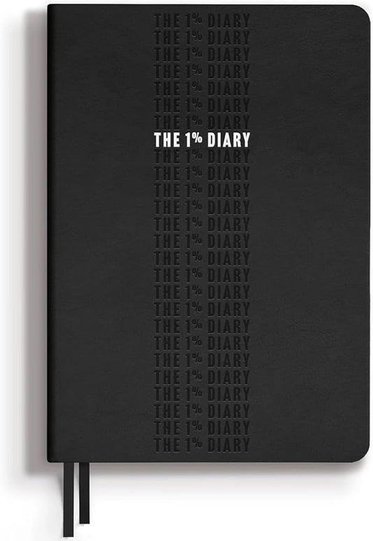 One Percent Diary by Steven Bartlett – Featured On The Diary of a CEO Podcast – Guided Wellness Journal for Men and Women – 90-Day Motivational and Reflection Daily Journal