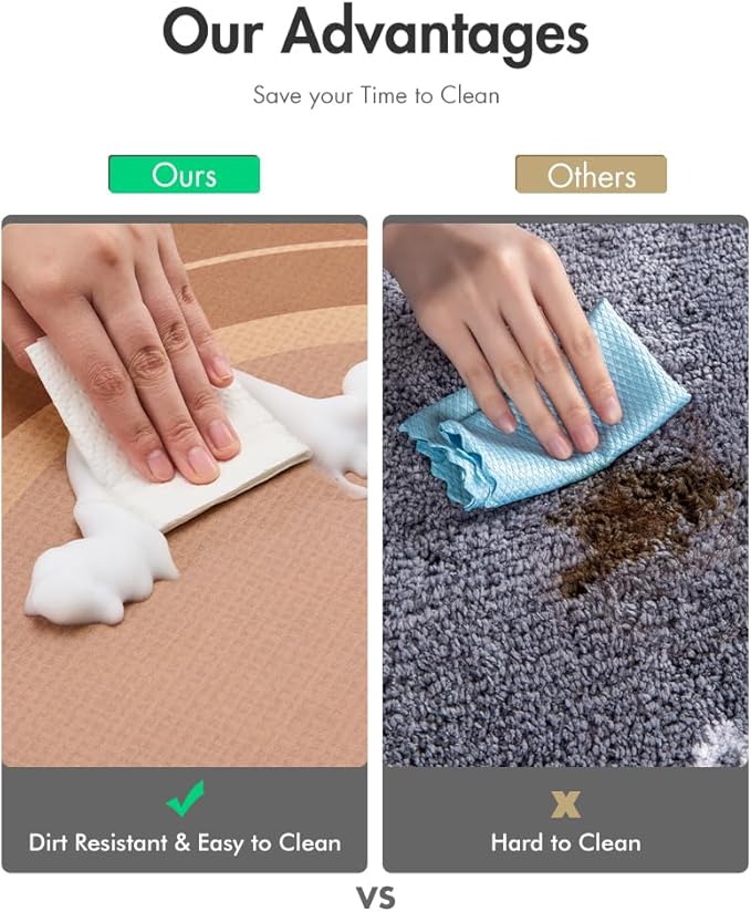 MontVoo Bath Mat Runner - Long Non Slip Absorbent Quick Dry Thin Bath Rug for Bathroom Floor Mat - Rubber Backed - Stain Resistant - Easy Care - Brown 17"x59"