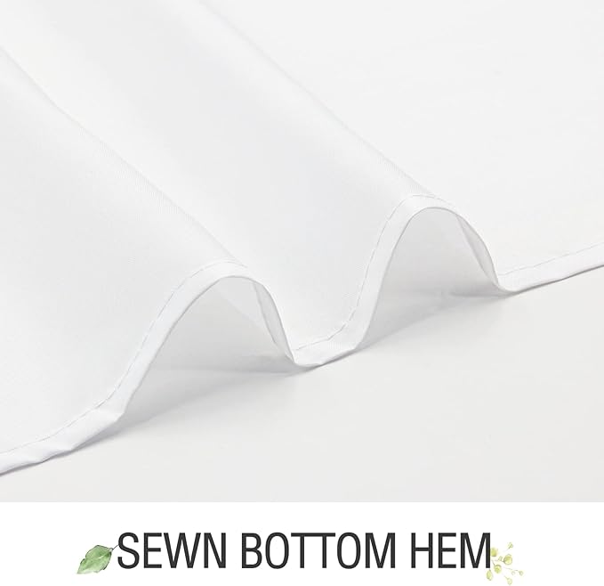 Gibelle Small Stall Shower Curtain 36 x 72, Narrow Blue Floral Shower Curtain for Bathroom, Watercolor Plant Eucalyptus Leaves Fabric Shower Curtain Set with Hooks