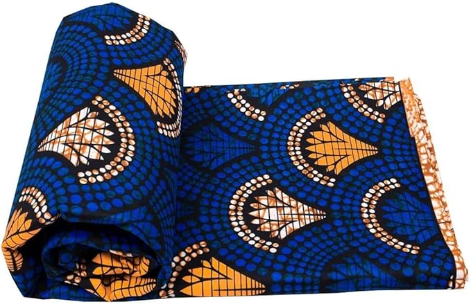 African Fabric 6 Yard Printed Wax Cloth African Ankara Fabric for Party Dress A64