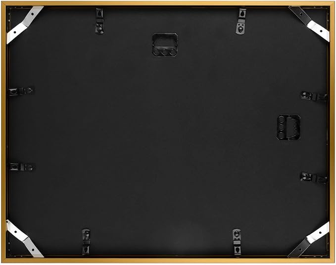 Golden State Art 14x11 Picture Frame 3 Pack - Aluminum Frames with 8.5x11 Removable Mats & Real Glass, Display 11x14 Photos or 8.5x11 Certificates - Bronze Gallery Wall Frames for Home Office Decor