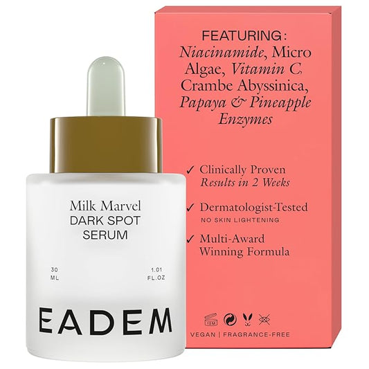 EADEM Milk Marvel Dark Spot Serum, Vitamin C Face Serum Infused with Niacinamide, Dark Spot Remover for Face and Body, Natural Dark Spot Corrector for Skin Care, 1 oz