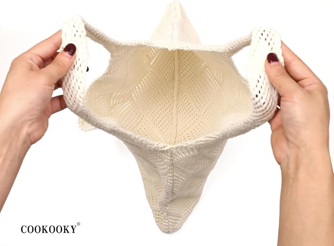 COOKOOKY Crochet Beach Tote bag Summer Beach Bag for Women Aesthetic Mesh Tote Bag Hippie Bag Knit Bag
