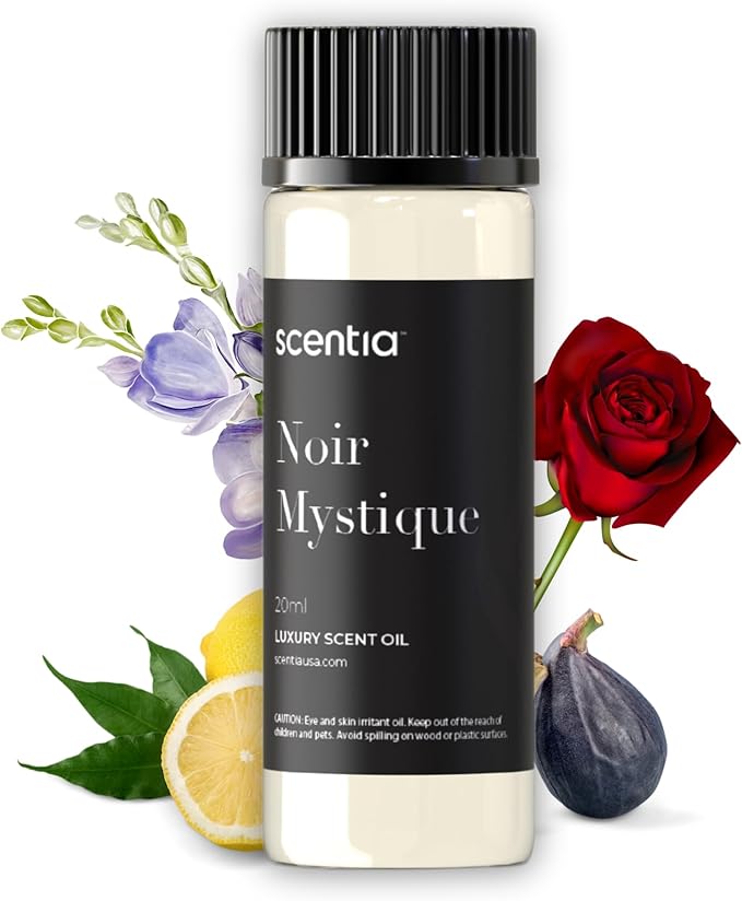 Hotel Diffuser Oil Inspired by The Edition Hotel Scent - 20 mL 0.67 fl oz - Essential Oil Blend Rose, Bergamot, Lemon and Musk Notes for Aromatherapy Diffusers and Humidifiers - Noir Mystique