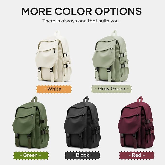 coowoz School Backpack for Men Women College Bookbag Waterproof Lightweight Black Backpack Mochilas Book Bag Rucksack Casual Daypack School Bag for Boys Girls