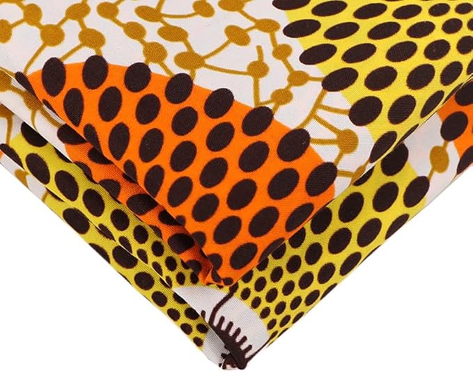 African Polyester Wax Prints Fabric 6 Yard Ankara African Fabric for Party Dress