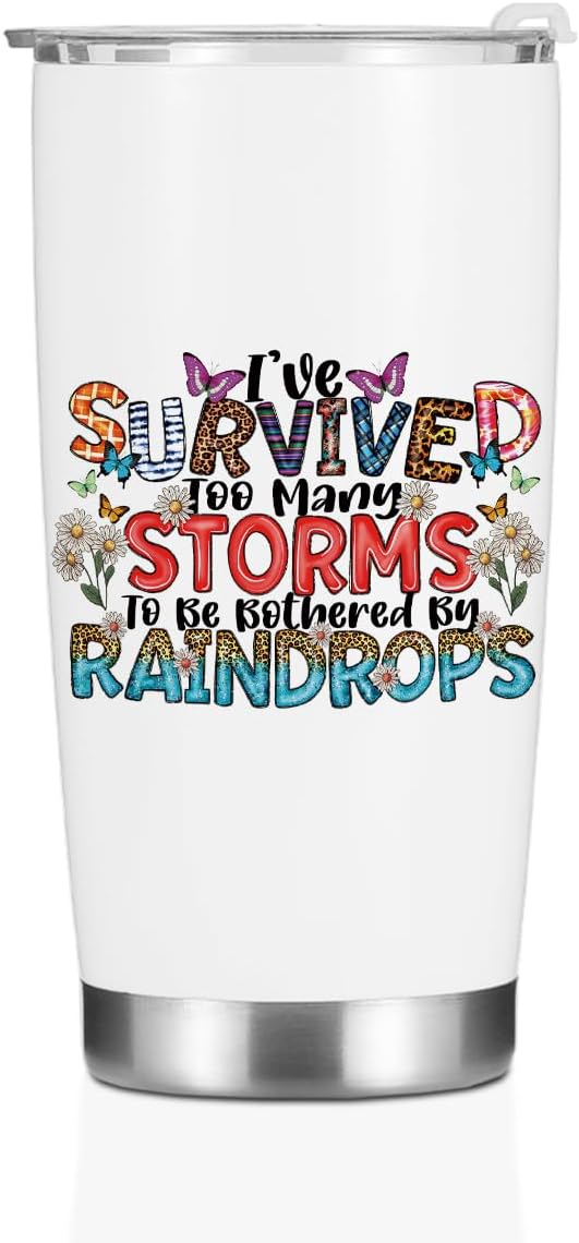 Inspirational Quotes Tumbler, Motivational Butterfly Gifts for Women Girls Boss Day Birthday Christmas, Affirmation Coffee Mug Stainless Steel Vacuum Insulated Double Wall Travel Cup with Lid，20oz