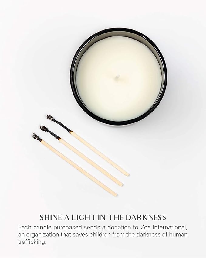 Benevolence LA Lavender, Mint & Sage Scented Candle | Soy Candles, Black Candle for Home | Gifts for Women and Men | Home Fragrance | Aromatherapy | Bathroom Freshener | 8oz, 45 Hour Burn