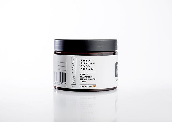 Kaeme Unscented Pure Shea Butter Made with Raw Organic Unrefined Body butter for women and men Fragrance Free with Coconut Oils suitable for Sensitive skin (10.5oz/300g jar)