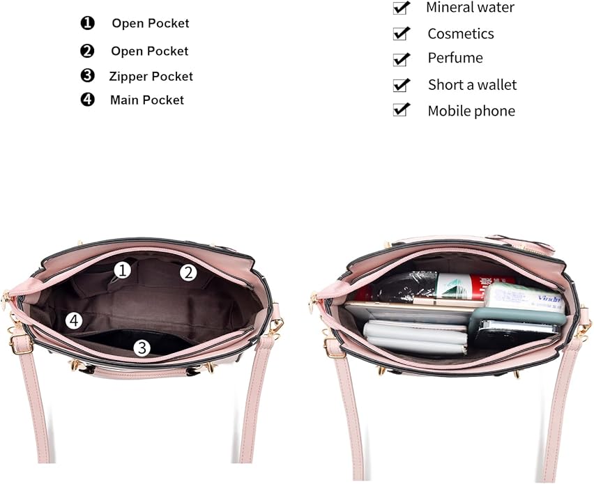 Xiaoyu Fashion Purses and Handbags for Women Ladies Crossbody Bags Top Handle Satchel Shoulder Bags Small Totes