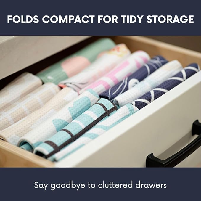 || 3 Pack Double Sided|| Not Your Ordinary Kitchen Towels || Dish Towel || Waffle Weave Microfiber || Highly Absorbent || Hanging Loop || Dish Cloths ||Designer Prints