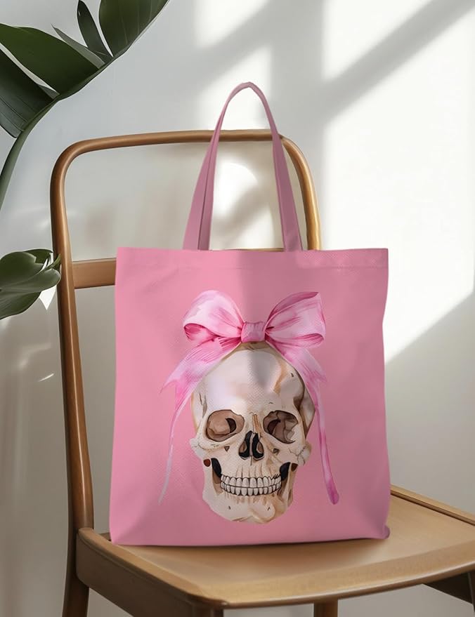 Halloween Tote Bag, Halloween Gifts for Women, Horror Tote Bag, Reusable Grocery Bags Shopping Bags