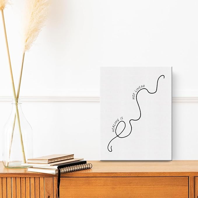 Therapy Office Decor Inspirational Canvas Wall Art Framed Social Worker Gifts Mental Health Decor Paintings Canvas Prints Poster for Home Office Treatment Room Wall Decor Artwork Decorative