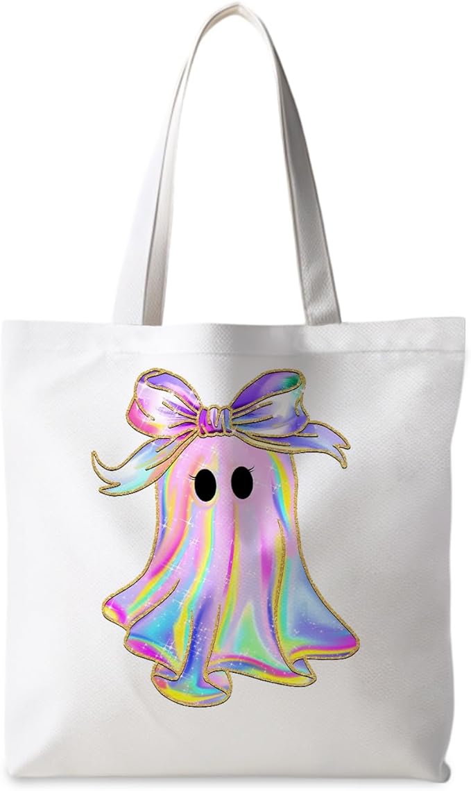 Halloween Tote Bag, Halloween Gifts for Women, Horror Tote Bag, Reusable Grocery Bags Shopping Bags
