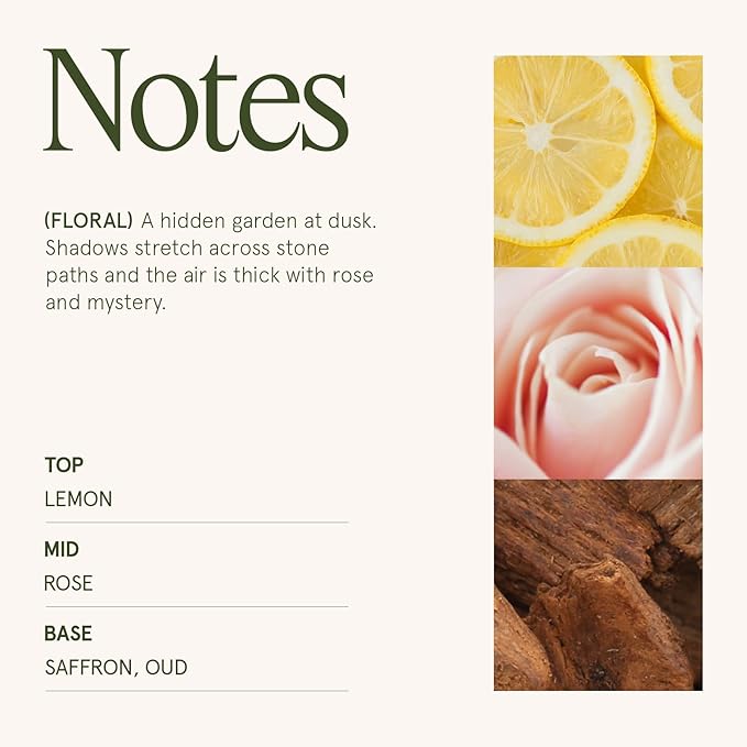 LA JOLIE MUSE Rose Noir & Oud Candle, 19 Oz, Pink Rose Scented Candle Gift, Wood Wicked Large Candles for Home Scented, Long Burning Time