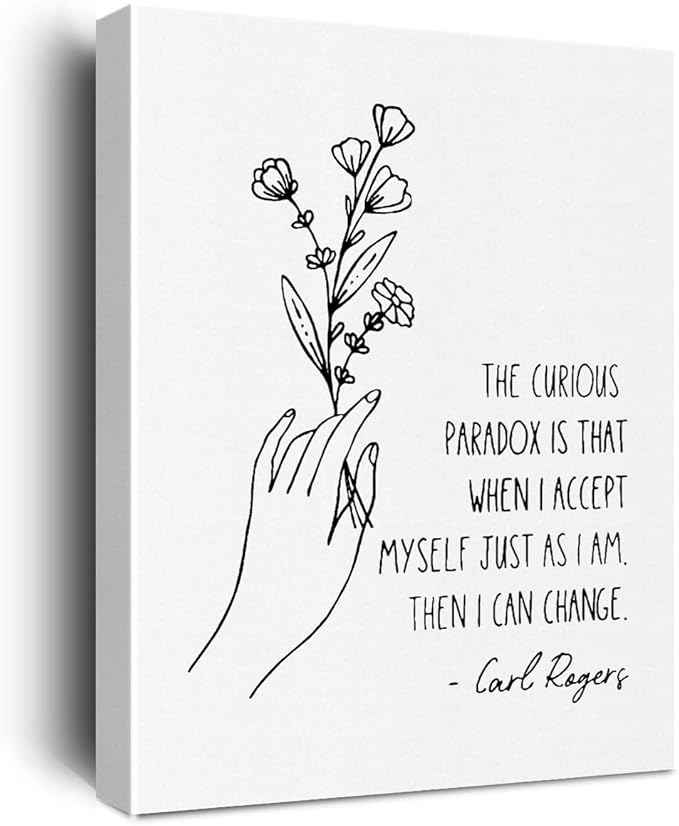 Therapy Office Decor Inspirational Canvas Wall Art Framed Mental Health Gifts Paintings Canvas Prints Poster for Home Counselor Office Treatment Psychology Room Wall Decor Artwork Decorative