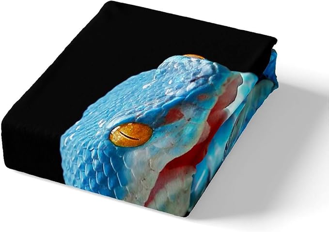 Feelyou 3D Snake Comforter Cover Set for Kids Boys Teens Green Snake Duvet Cover 3D Reptile Print Bedding Set Wild Animal Quilt Cover,Room Decor 3Pcs Bedding Full Size