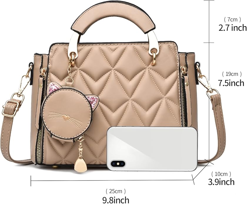 Xiaoyu Fashion Purses and Handbags for Women Ladies Crossbody Bags Top Handle Satchel Shoulder Bags Small Totes