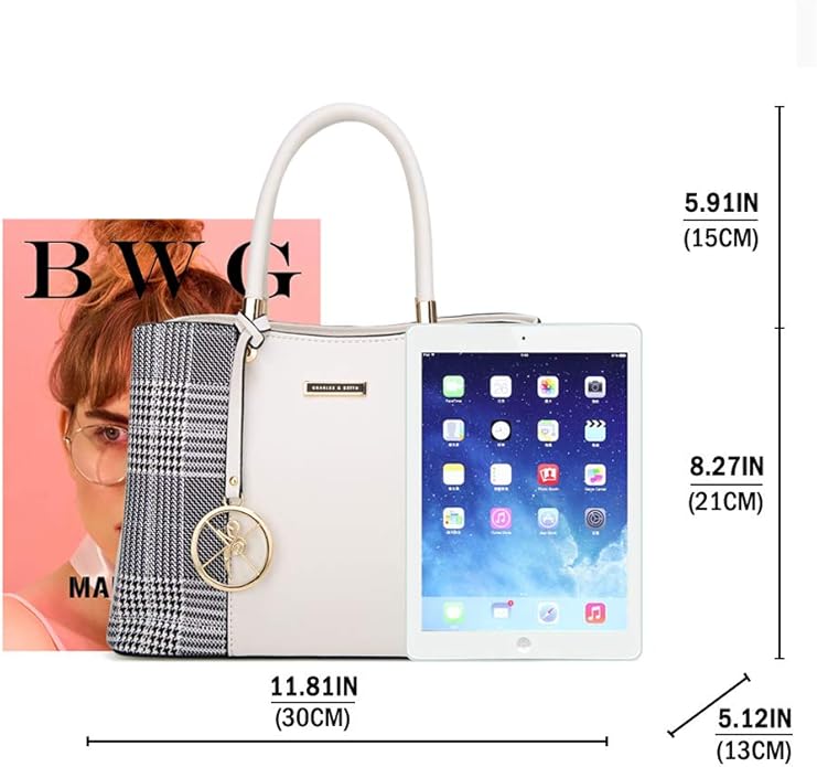 KURGOOL Women Purses and Handbags Top Handle Satchel Shoulder Bags Messenger Tote Bag for Ladie