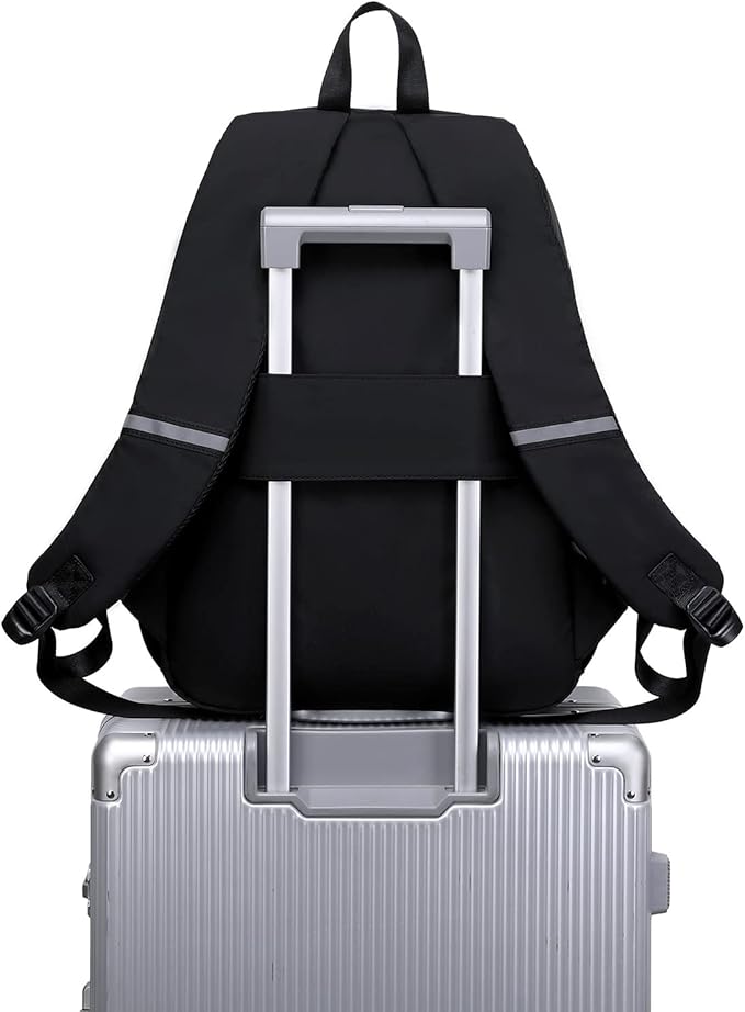 abshoo Big Student Laptop Backpack For College Women Middle High School Teen Girls Bookbag Travel Daypack (Black)