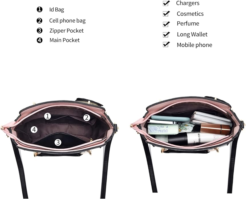 Xiaoyu Fashion Purses and Handbags for Women Ladies Crossbody Bags Top Handle Satchel Shoulder Bags Small Totes